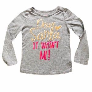 Christmas Long Sleeve Shirt Girls Size 4